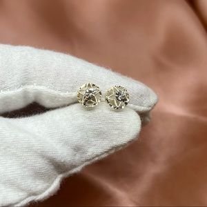 NWT Pure Silver Cubic Zirconia Earrings